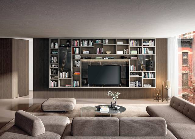 sistema de TV de pared suspendido | Pared Equipada 30mm | LAGO