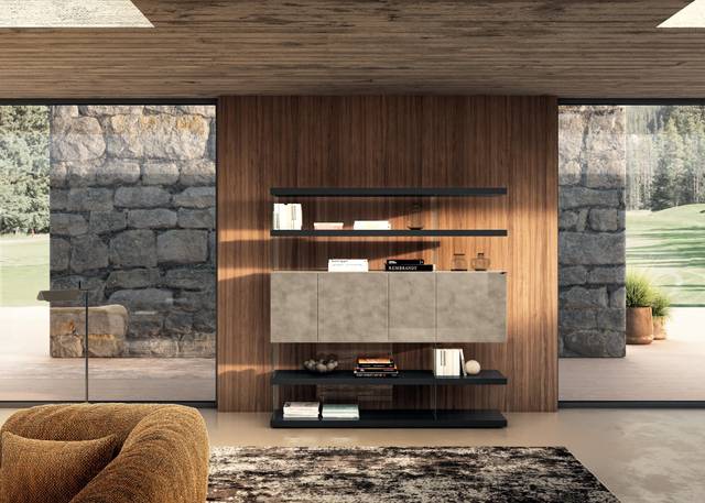 librería de diseño con almacenaje | Librería Air | LAGO