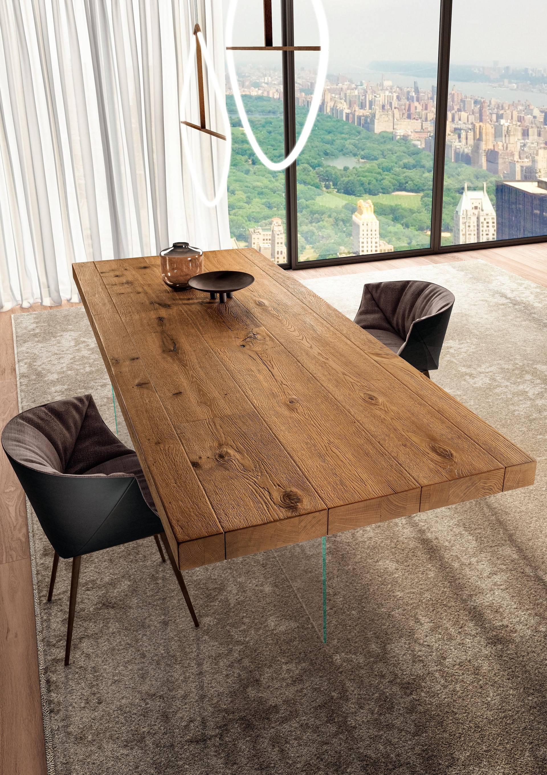 tavolo di design in legno con sedie | Tavolo Air | LAGO tavolo di design in legno con sedie | Tavolo Air | LAGO