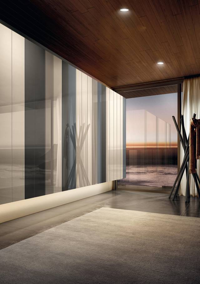 wardrobe with glass panels | N.O.W. Wardrobe | LAGO