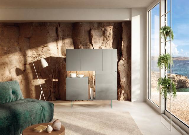 buffet moderne gris pour salon | Buffet 36e8 | LAGO