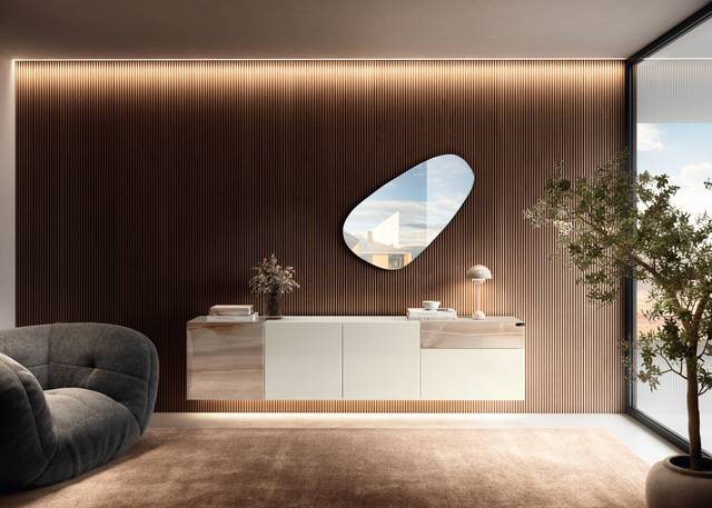 buffet mural en verre | Buffet 36e8 | LAGO
