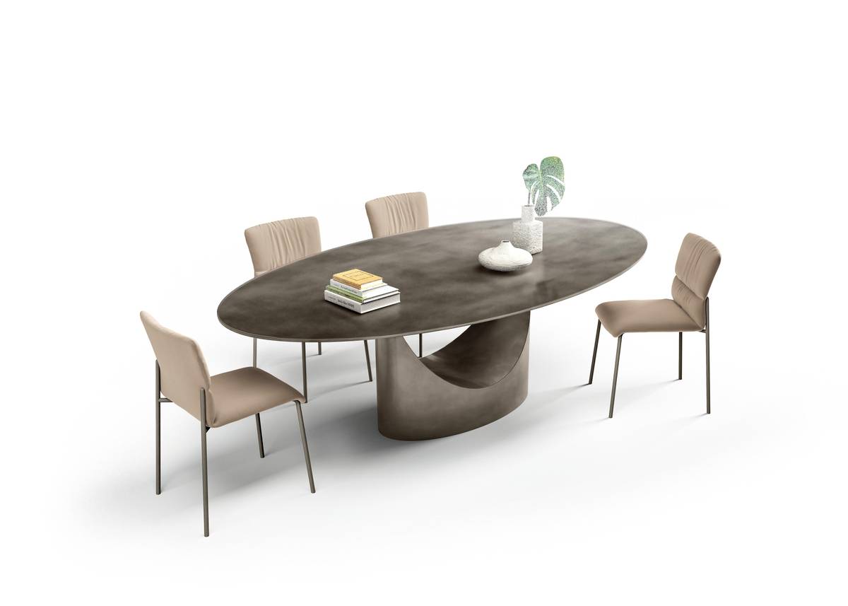 mesa de salon con tapa ovalada | Mesa U | LAGO mesa de salon con tapa ovalada | Mesa U | LAGO