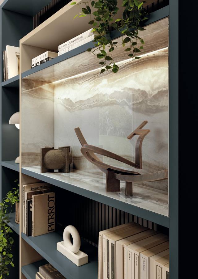 dettaglio ripiano libreria | Libreria 30mm | LAGO